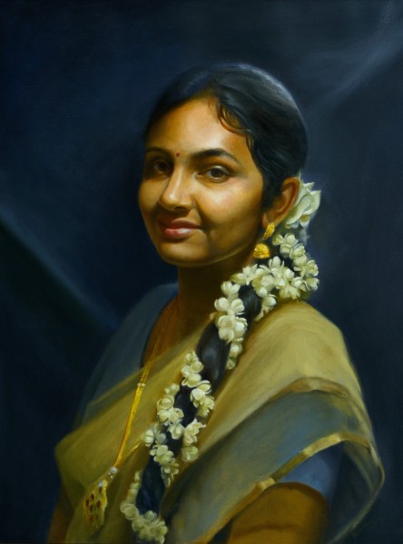 Portrait Painting : PR_Kirtana_SivaNyayapathi_24x18